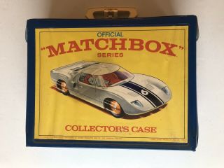 Vintage 1969 Official Matchbox 48 Car Lesney Case With 33 Cars.