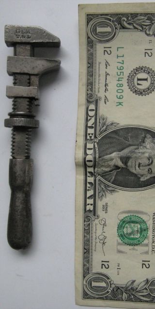Vintage Miniature Monkey Wrench 4 1/2 " Gem T&l