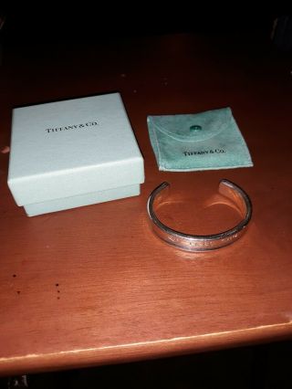 1997 Tiffany 925 Sterling Silver Bangle Bracelet Complete