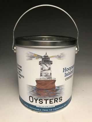 Hoopers Island Oyster Co.  1 Gallon Oyster Can 1 Heritage Series Limited Edition