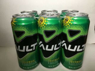 Vault Soda 6 - Pack Full Cans 16oz - Extremely Rare,  9 Available