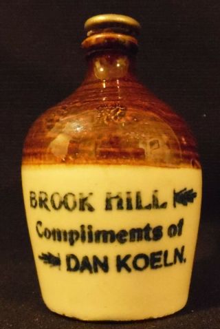 Mini Brook Hill Whiskey Mini Jug Miniature Compliments Of Dan Koeln