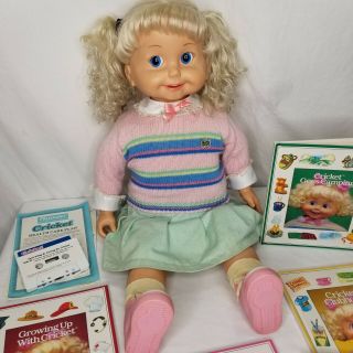 Vintage 80s Playmates Cricket Doll Clothes Books Tapes Animated