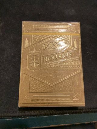 Rare All Gold Monarch Playing Cards Theory11 Limited Edition