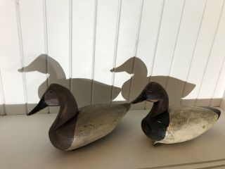 Vintage Decoy Ducks (2) “rlw” Hand Crafted