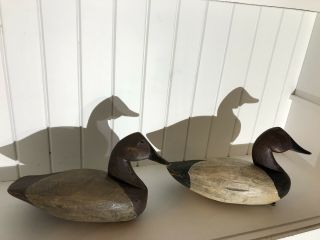 Vintage Decoy Ducks (2) “RLW” Hand Crafted 2