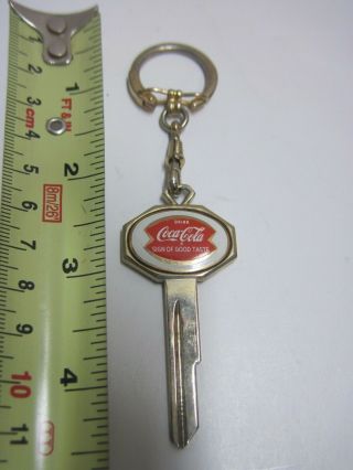 1957 Coca - Cola Steady Promotion Is Key To Sales Keychain A Gm Coke Dealer Promo