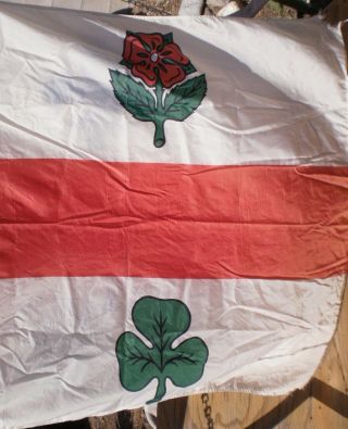 Canadian Centennial Flag Montreal Expo 1967 Thistle Shamrock Rose Fleur De Lys