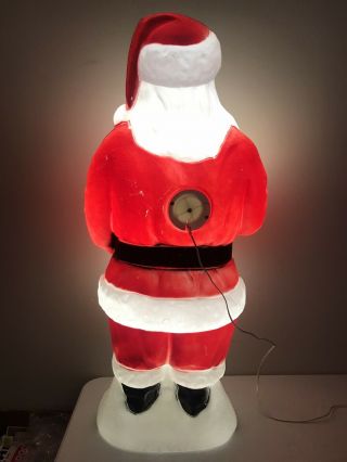 Vintage Empire Blow Mold Black Santa Claus 41” Christmas Holidays Stocking 2