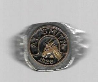 Al Smith For President 1928 Political Campaign Ring