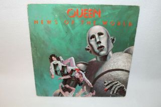 Queen " News Of The World " 1977 Elektra Asylum Vinyl Lp 6e - 112 " We Will Rock You "