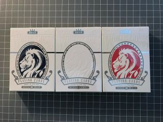 White Lions Set (1 X Red,  1 X Blue,  1 X Black Label)