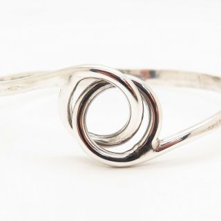 Anna Greta Eker Norway 925S Sterling Silver Modernist Designer Bangle Bracelet 3