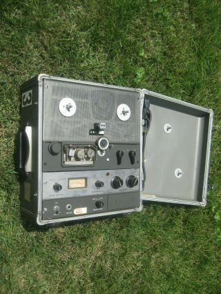 Vintage Ampex Model Ag - 600 Reel To Reel Tape Recorder