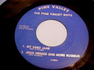 Pine Valley Boys - Bluegrass Ep - My Saro Jane - Pine Valley 55098 - 1960 