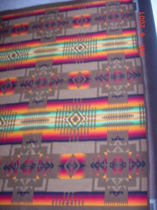 Vintage Pendleton Beaver State Indian Design Blanket