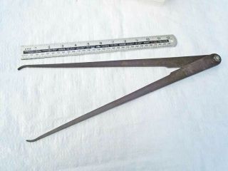 Antique Hand Forged 15 " Stonemasons Calipers Old Tool