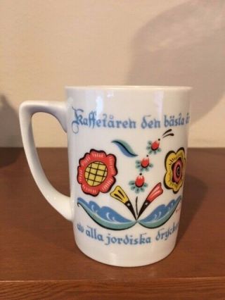Mid Century Berggren Swedish Kaffetaren Porcelain Coffee Tea Mug Cup 3