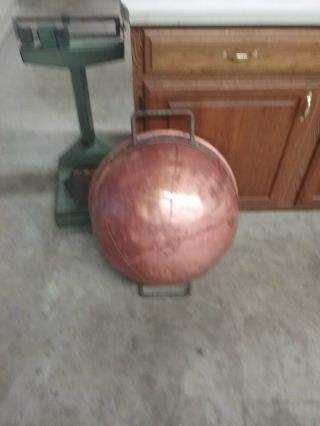 Large Antique Copper Candy Kettle Bowl Cauldron Confectionner 