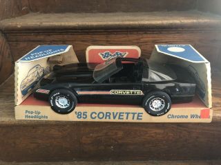 Processed Plastics Black 1985 Corvette Model Car No 95410 Nos
