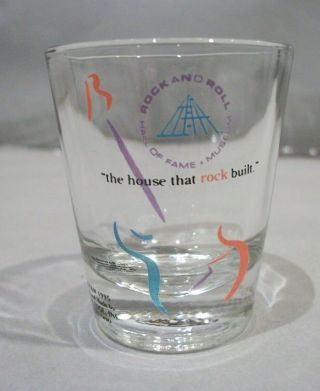Souvenir Shotglass From The Rock & Roll Hall Of Fame 1995