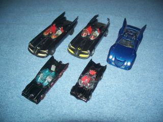Batman Batmobile 1960 & 2000 Corgi 1976 Corgie Junior Hot Wheels Die - Cast Car