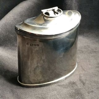 Antique Georgev Sterling Silver Tea Caddy/box With Chester 1915 Hallmarks
