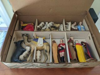 Vintage Hartland " The Nativity " Set - 19 Figurines