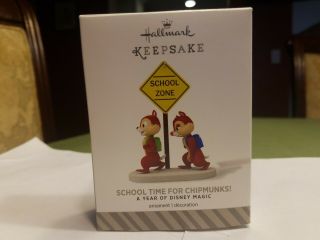 Disney Chip N’ Dale School Time For Chipmunks School Zone Keepsake Ornament