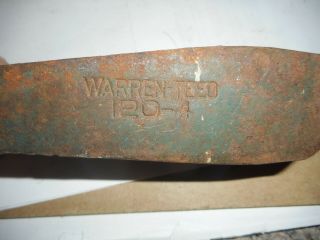 Vintage Antique Warren - Teed Wood Splitting Wedge Heat Treated 8 