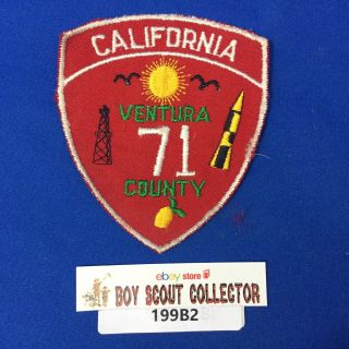 Boy Scout 1960 Jamboree Ventura County Troop 71 Contingent Shoulder Patch Jsp