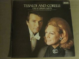 Renata Tebaldi And Franco Corelli Great Opera Duets Lp Decca Vsxl 6585 Uk G,