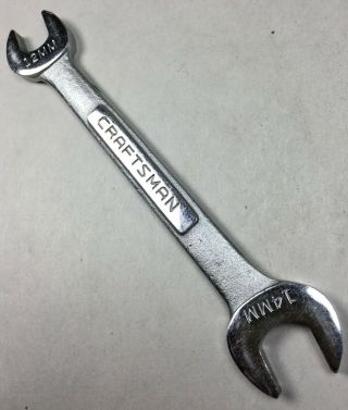 Vintage Craftsman Tools 44506 Metric Open End Wrench 14mm X 12mm - V - Series Usa