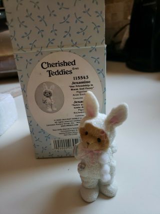 Cherished Teddies Jesamine Our Friendship Is Warm And Fuzzy Bunny Easter 115543
