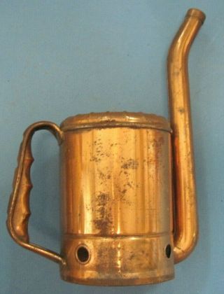 Vintage old stock copper Swingspout Quart Oil Can 3