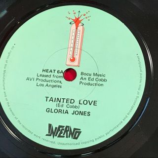 Gloria Jones Tainted Love 1979 Uk 7 " Vinyl Single A Touch Of Venus Sandy Wynns