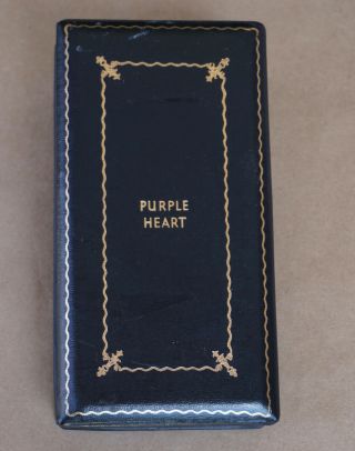 Wwii Purple Heart Medal Empty Coffin Presentation Case Box Us Military