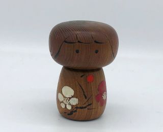 3.  3 Inch (8.  5 Cm) Japanese Vintage Sosaku Wooden Kokeshi Doll Shigned " Masashi "