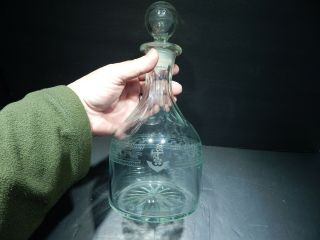 Wwii Japanese Imperial Navy Senior Officers Marked Glass Decanter - Very Rare
