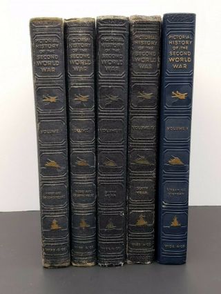 Pictorial History Of The Second World War Volumes I - V 1944 - 1946 - Wise & Co.