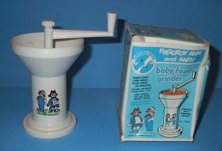 VINTAGE RAGGEDY ANN & ANDY 1978 BABY FOOD GRINDER WITH INSTRUCTS 3