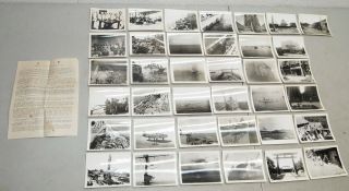 Ww2 World War Ii Military Photos & Letter Personal Account On Uss Idaho