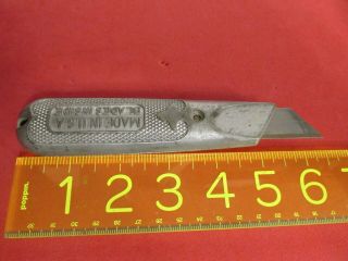 Vintage Stanley No 199 Aluminum Utility Knife And 2 Blades Fast Tracked