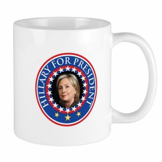 11oz Mug Hillary Clinton For President - Printed Ceramic Coffee Tea Cup Gift