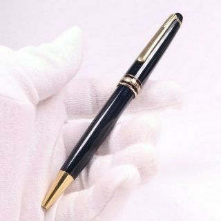 Vintage Montblanc Meisterstuck Pix Ballpoint Pen Black And Gold Trim