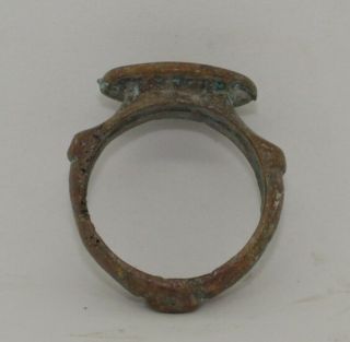 Quality Ancient Roman Greek Bronze Seal Ring - Circa 100ad - 221