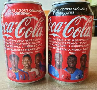 Rare Coca Cola Can Set Football Players From Africa Senegal.  Empty Cans Ococ