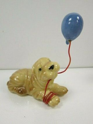 Hagen Renaker Miniature Ceramic Mini Shar Pei Sharpei Balloon Dog Figurine