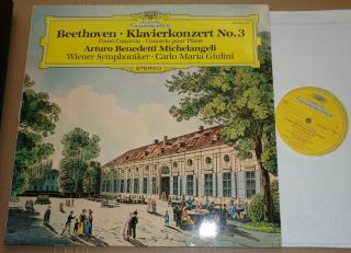 Arturo Benedetti Michelangeli/giulini Beethoven Piano Concerto No.  3 Dg 423 230 - 1