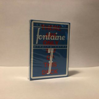 Fontaine Future 500 Edition Playing Cards 1/500,  In Cellophane Nip